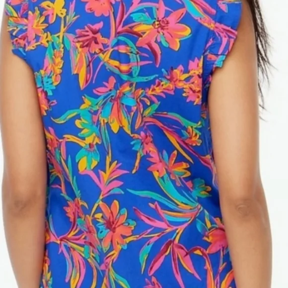 🆕 J Crew [Factory] Tropical Neon Print | XL NWT - Picture 2 of 8